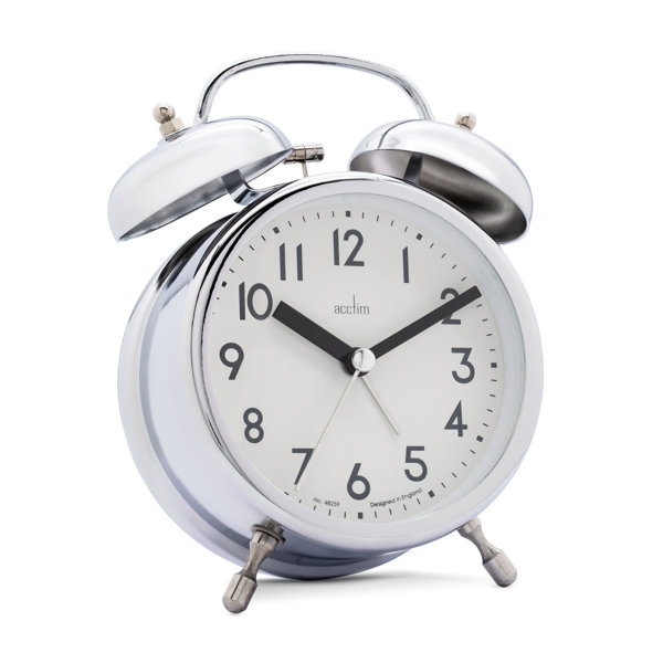 Acctim Analog Metal Quartz Alarm Tabletop Clock Wayfair.co.uk